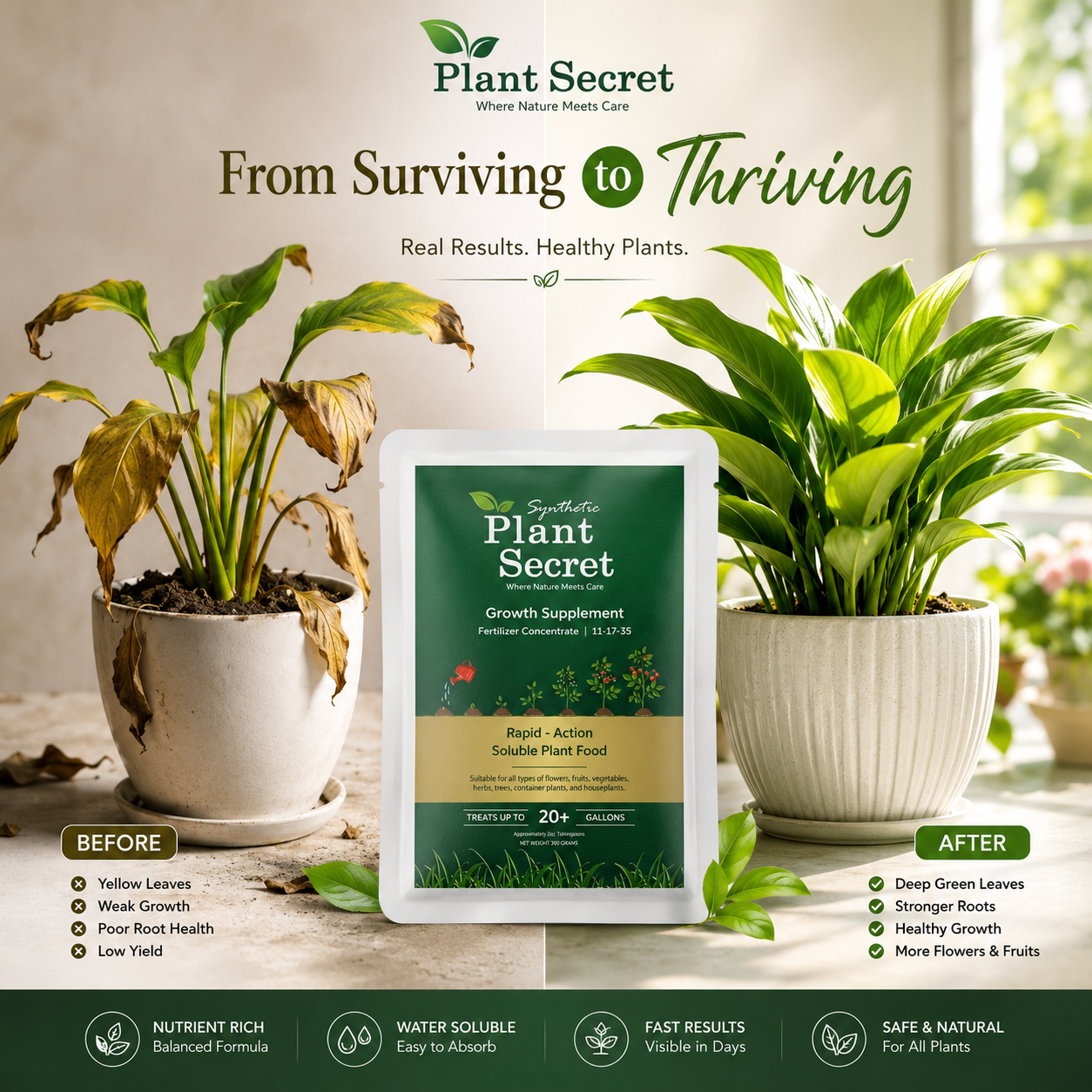 Plant Secret Rapid Action soluble plant food