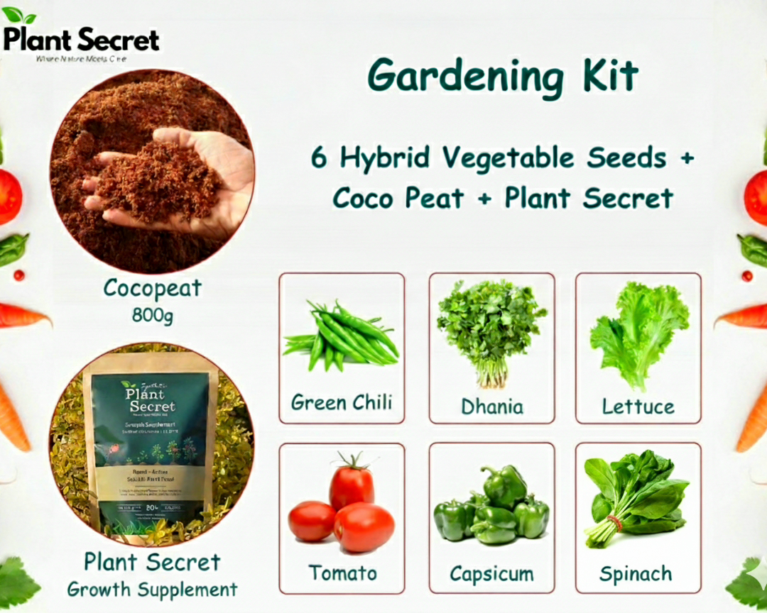 Plant Secret 6-in-1 Complete Vegetable Gardening Kit