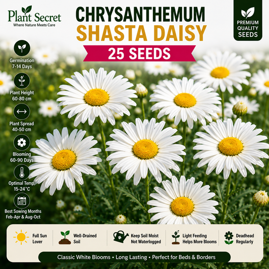 chrysanthemum shasta daisy 25+ Seeds