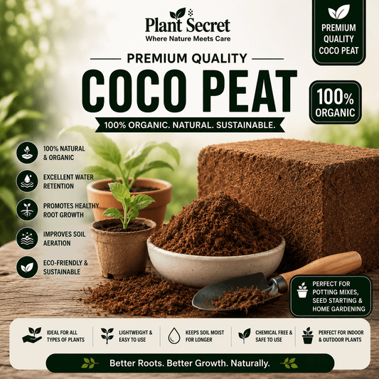 Premium Organic Coco Peat for Gardening (800 Grams)