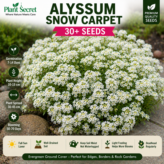 Alyssum Snow Carpet 30+ Seeds