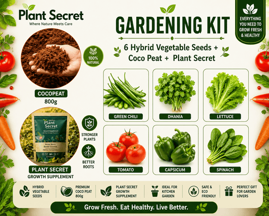 Plant Secret 8-in-1 Complete Vegetable Gardening Kit