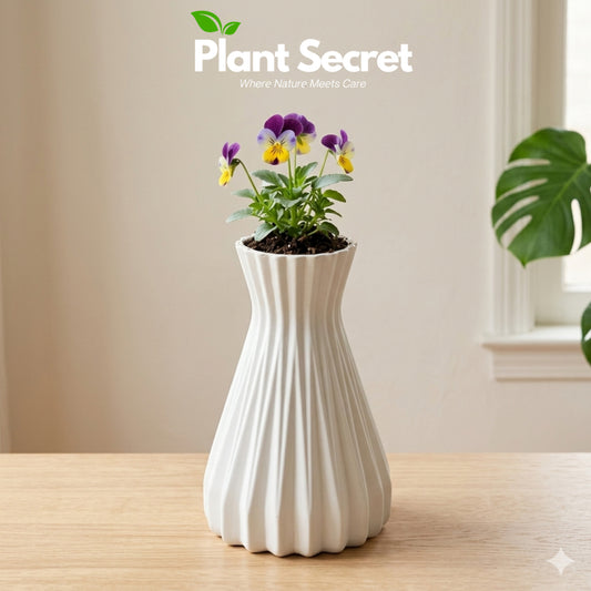 Elegant White Decorative Planter
