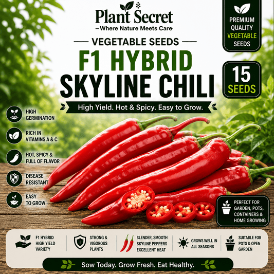 F1 Hybrid Skyline Chili (سکائی لائن مرچ) 15 Seeds